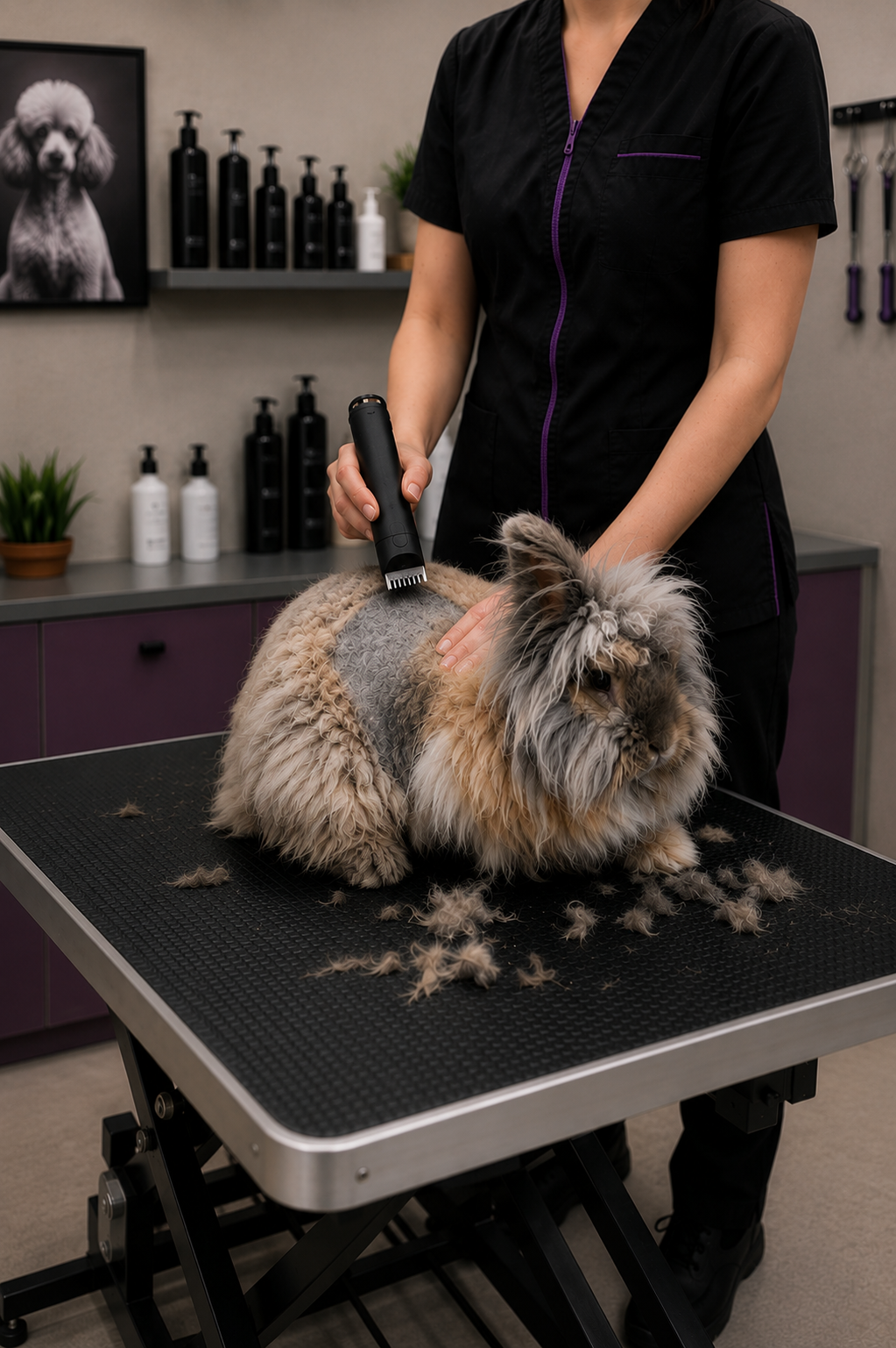 Pielęgnacja królików w salonie Psi Wellness